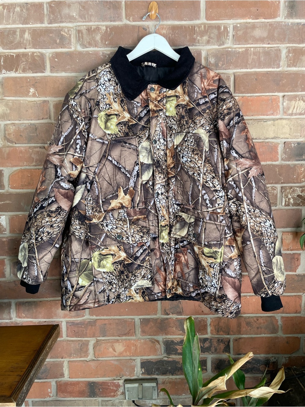WFS Men’s Curly Camo Camouflage Padded Jacket size Medium #257